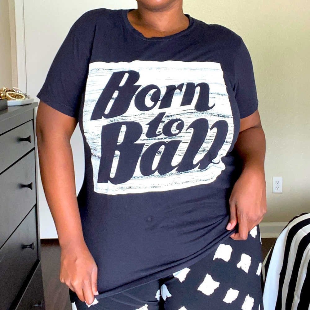Born to ball tee